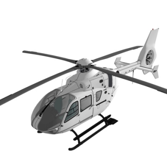 现代直升机su模型