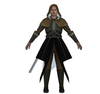 欧式中世纪武士su模型