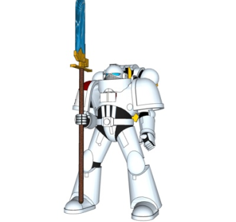 现代武士机甲su模型