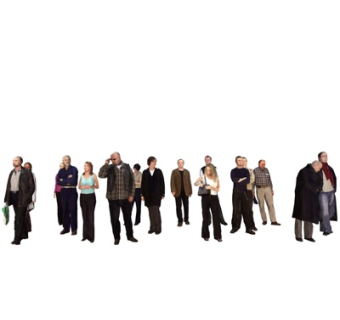 现代站姿人物su模型