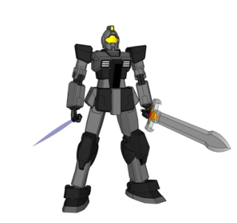 现代高达机器人su模型