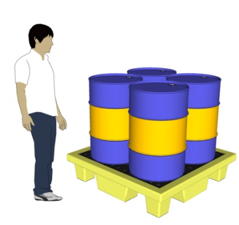 现代油桶组合su模型