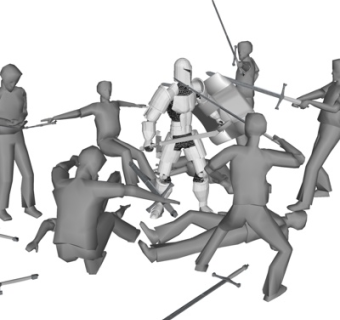 欧式中世纪武士su模型