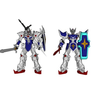 现代高达机器人su模型