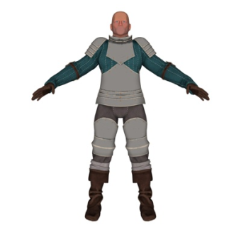 现代游戏男角色su模型