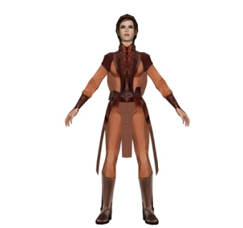 现代皮甲女战士su模型