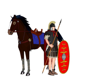 现代骑兵角色su模型