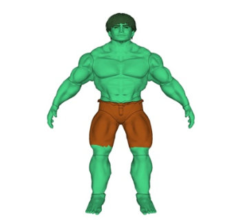现代绿巨人角色su模型