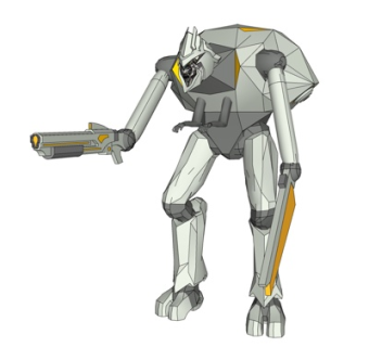 现代抢手角色su模型