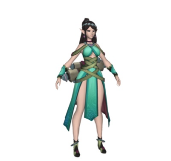 现代仙侠游戏角色su模型