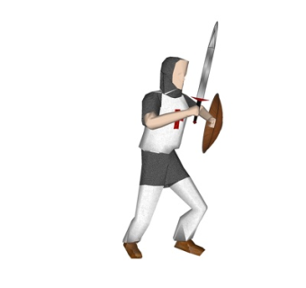 现代武剑士角色su模型