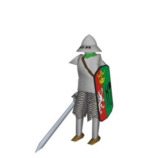 现代武剑士角色su模型