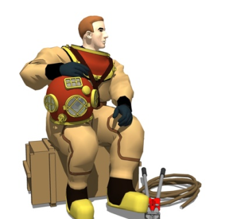 现代潜水员su模型