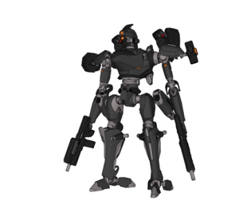 现代抢手角色su模型