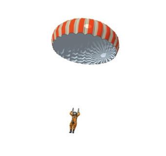 现代降落伞人su模型