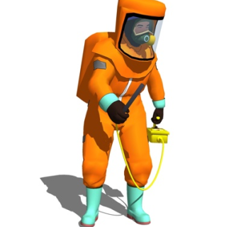 现代消防员su模型