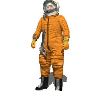 现代消防员su模型