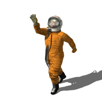 现代消防员su模型