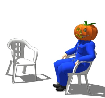 现代南瓜人su模型