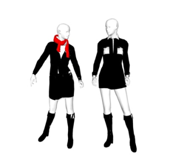 现代女模特su模型