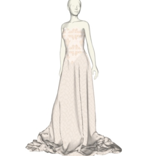 现代女模特su模型