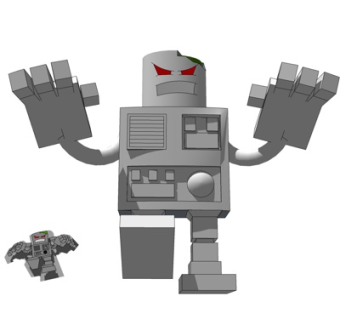 现代卡通机器人su模型