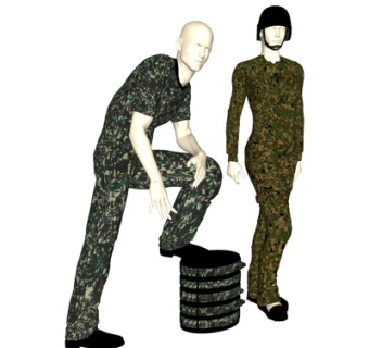 现代男模特su模型