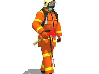 现代<em>消防员</em>su模型