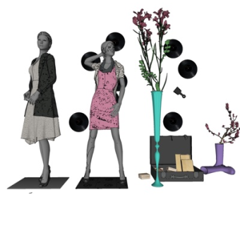 现代女模特su模型