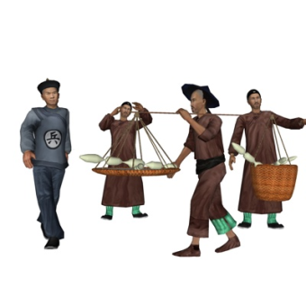 中式小贩su模型