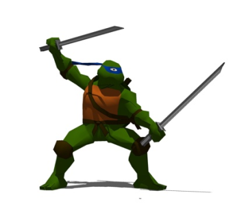 现代忍者神龟角色su模型