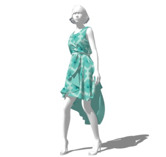 现代女模特su模型