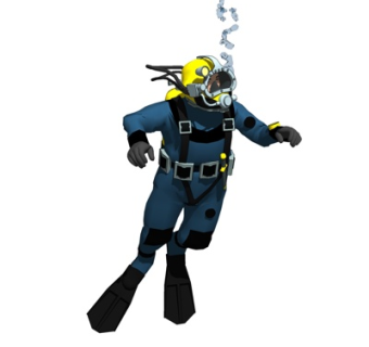 现代潜水员su模型