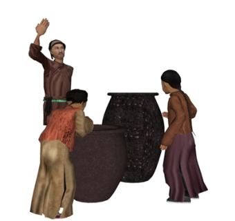 中式古代人物su模型