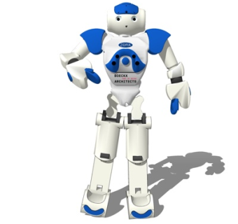 现代跳舞机器人su模型