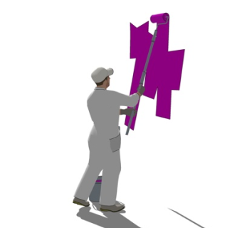 现代收衣人su模型