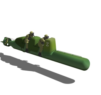 现代潜艇兵su模型
