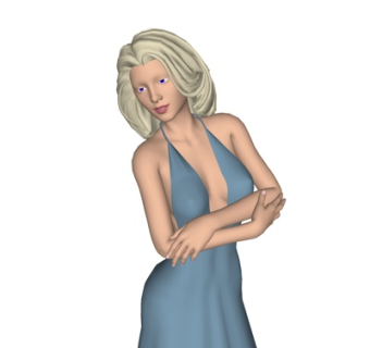 现代女模特su模型