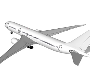 现代大型客机su模型