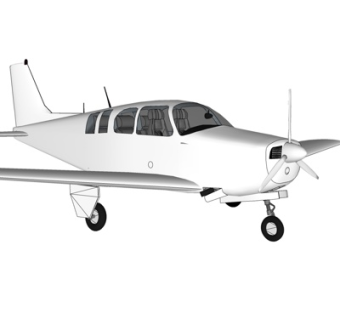 现代小型飞机su模型