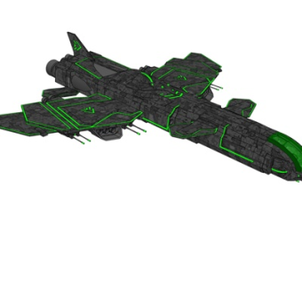 后现代战斗机su模型