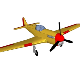 现代小型飞机su模型