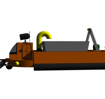 现代施工车辆su模型