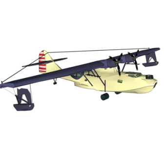 现代小型飞机su模型