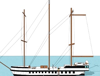 现代<em>帆船</em>su模型