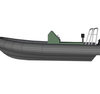 现代快艇su模型
