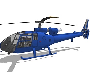 现代<em>民用</em>直升机su模型