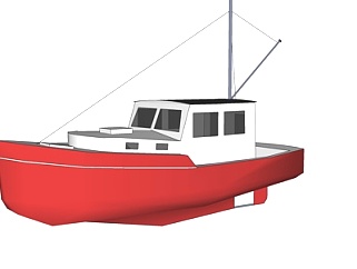 现代小型<em>轮船</em>us模型