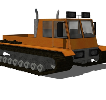 现代全地形车su模型