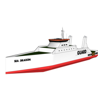 现代大型游艇su模型